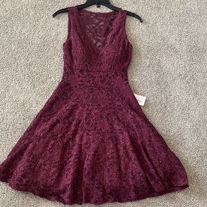 NWT Burgundy lace dress size 5/6